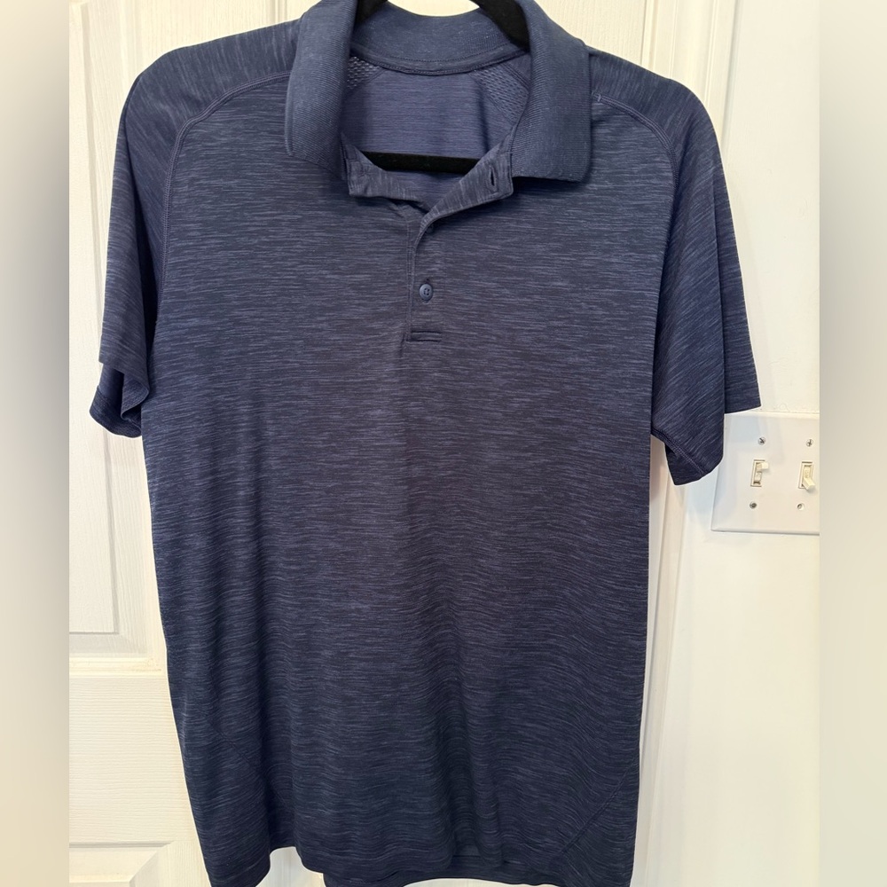 Lululemon Navy Metal Vent Tech Polo - Men’s Medium
